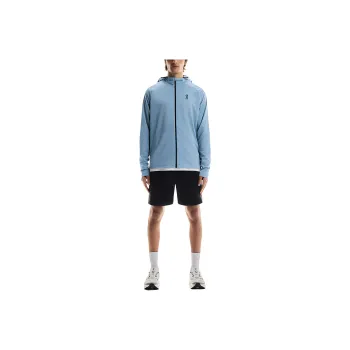 On Climate Zip Hoodie Jacket Men's Light Gray Blue