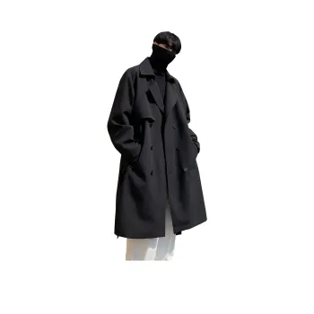 Magmode Trench Coat Unisex Black