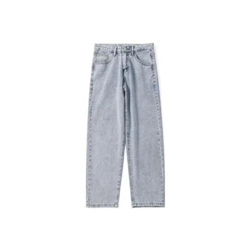 FAIRWHALE Thin Jeans Unisex Denim Blue