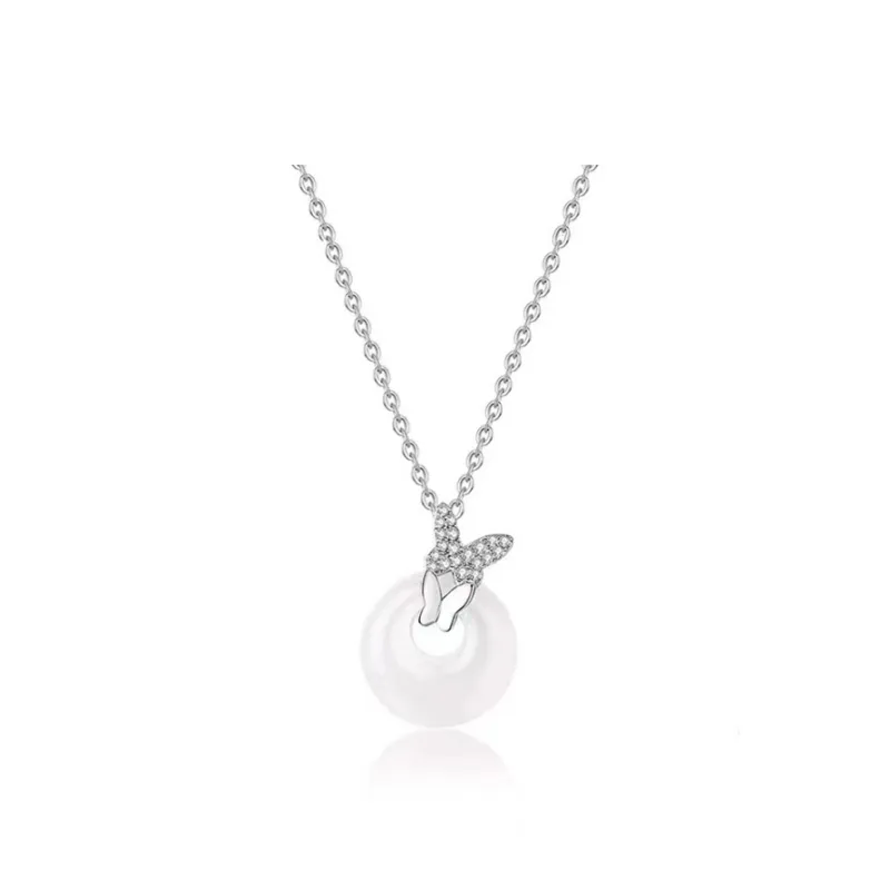 JIACUIYUN Chalcedony Jade Necklaces Unisex-0
