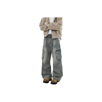 SOCKKEY Jeans Unisex Vintage Blue