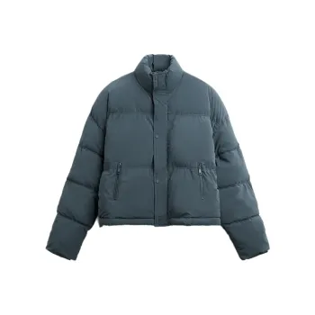 ZARA Puffer Jackets Men Blue