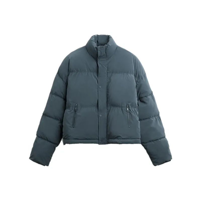 ZARA Puffer Jackets Men Blue-0