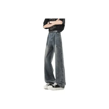 BRYAN JIMENEZ Jeans Unisex Vintage Blue