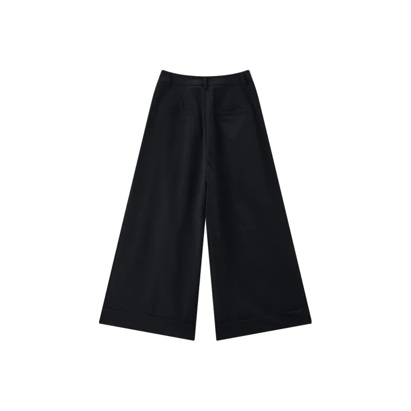 KUHNMARVIN Casual Pants Women's Dark Navy Blue-1