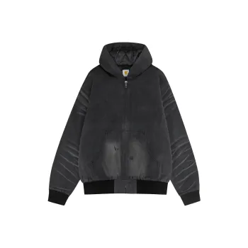 False Perception Jackets & Coats Unisex Washed Black