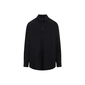 OFF WHITE Logo Embroidered Buttoned Shirt Jacket