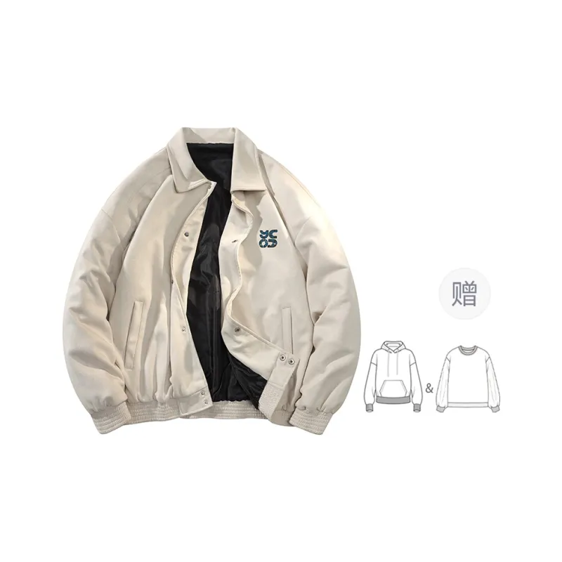 YOSICIL Jackets Coats Unisex Greige-6
