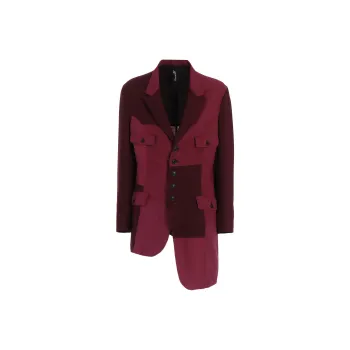 Yohji Yamamoto Ground Y SS25 Jackets & Coats Unisex Burgundy