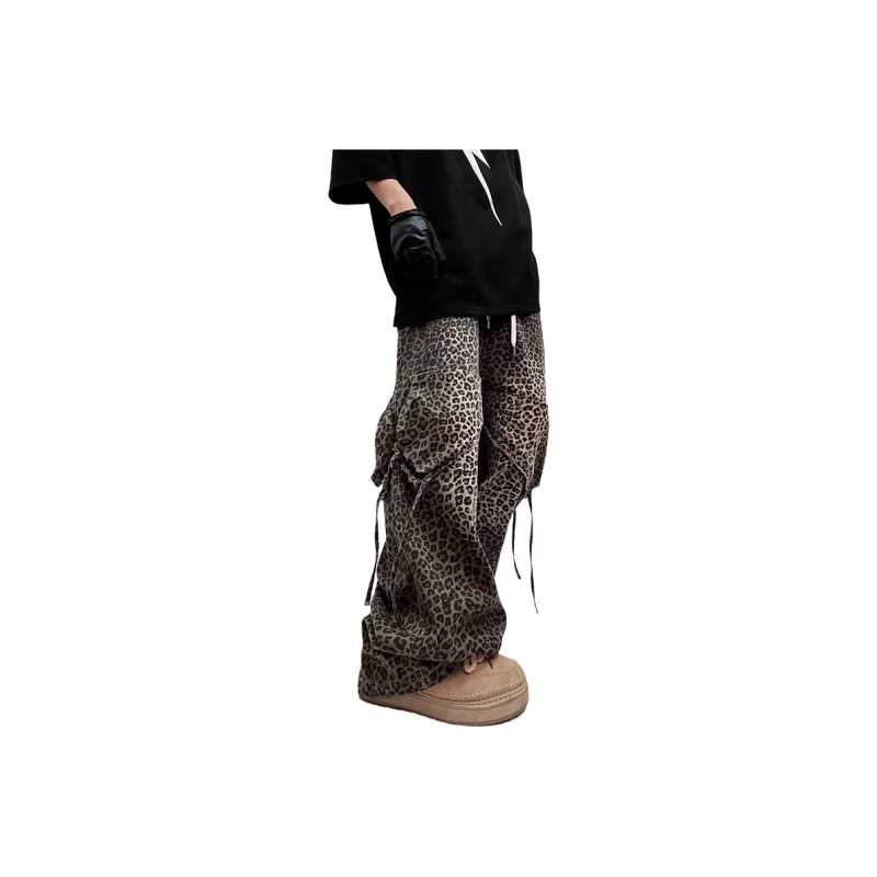 UUCSCC Jeans Men Leopard Print-0