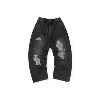 GENANX Jeans Men Black Gray Color