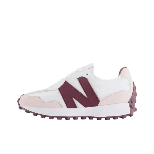 New Balance NB 327 Anti Slip Wear Resistant Low Top Golf Shoes Women's White Pink
