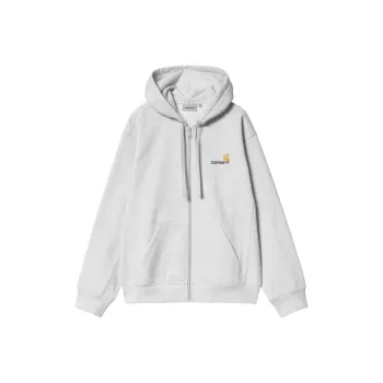 Carhartt WIP SS24 Hooded American Script Jacket Jackets & Coats Men's Light Gray