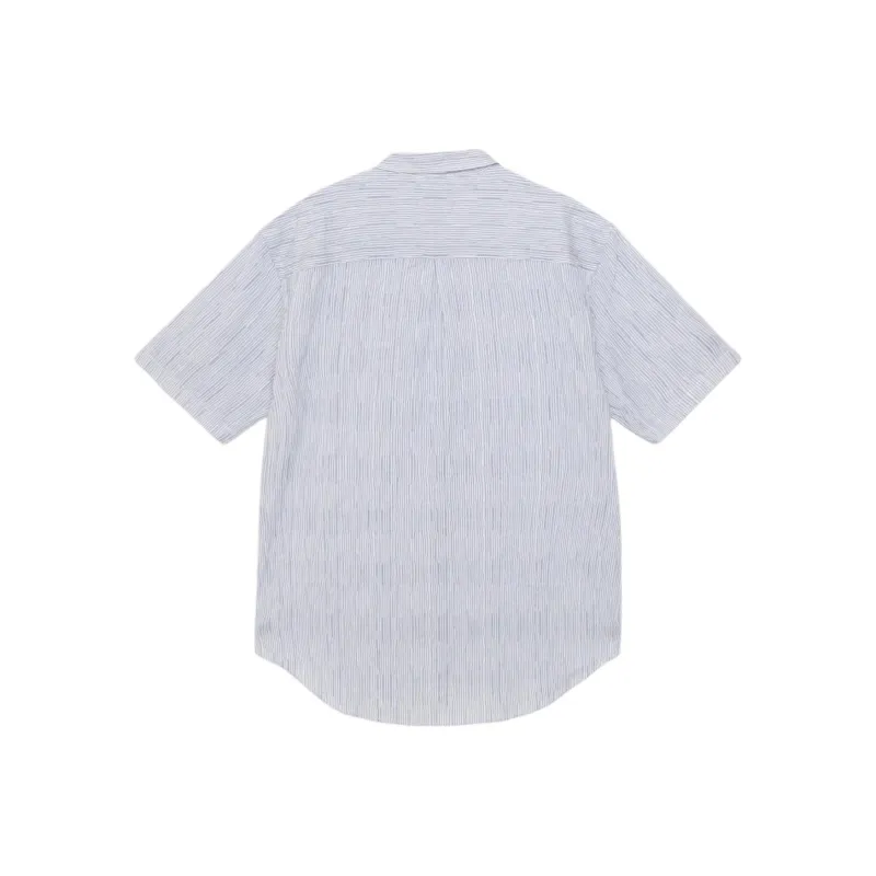 Stussy Wavy Striped Short Sleeve Shirt-1