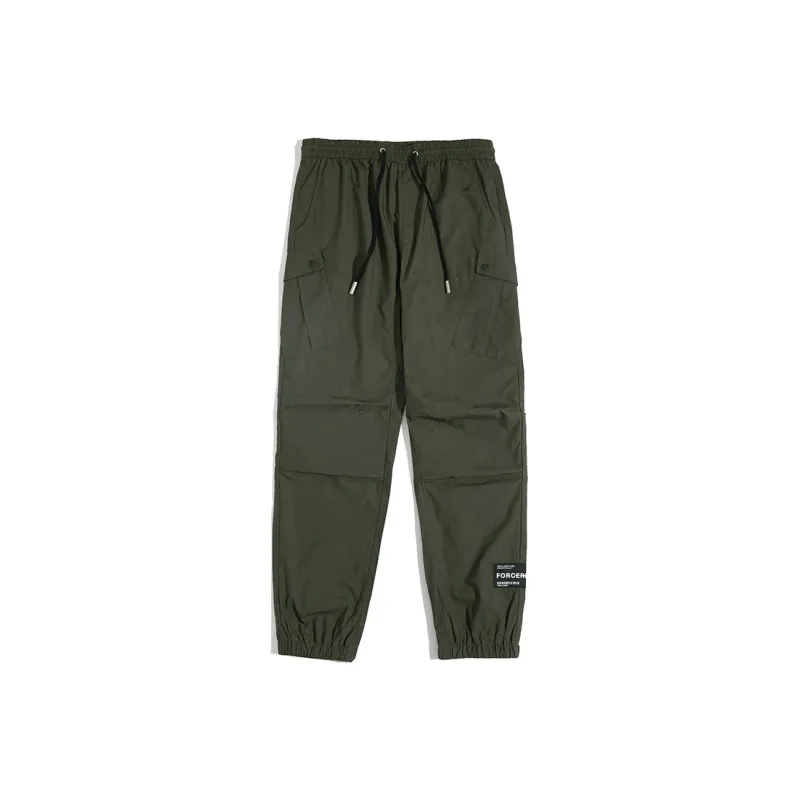 FORCEREPUBLIK Casual Pants Unisex Army Green-0
