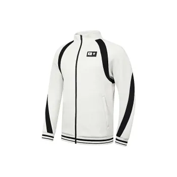 QIAODAN Jackets & Coats Men's Heather Gray Floral Gauze/Black