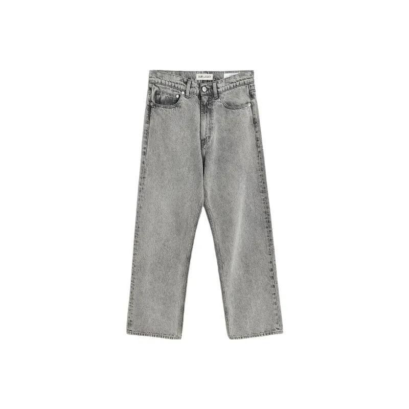 OUR LEGACY Cotton Straight leg Jeans-0