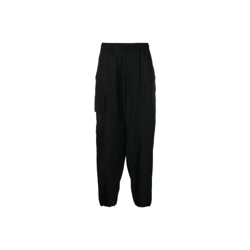 Yohji Yamamoto Cargo pocket Wool Drop Crotch Trousers