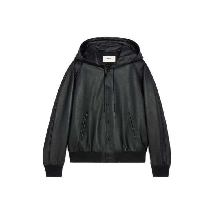CELINE Hooded Jacket In Soft Lambskin-0