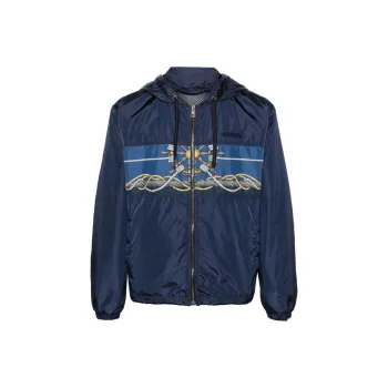 VERSACE Zip Up Drawstring Jacket