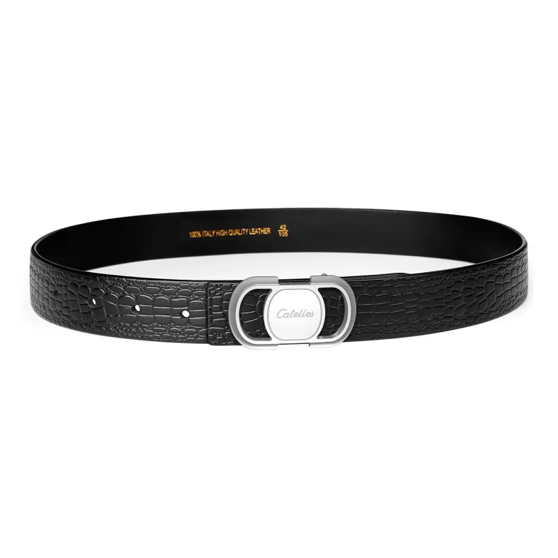 CATELLES Top Grain Cow Leather Belts Men's 3.5cm-3
