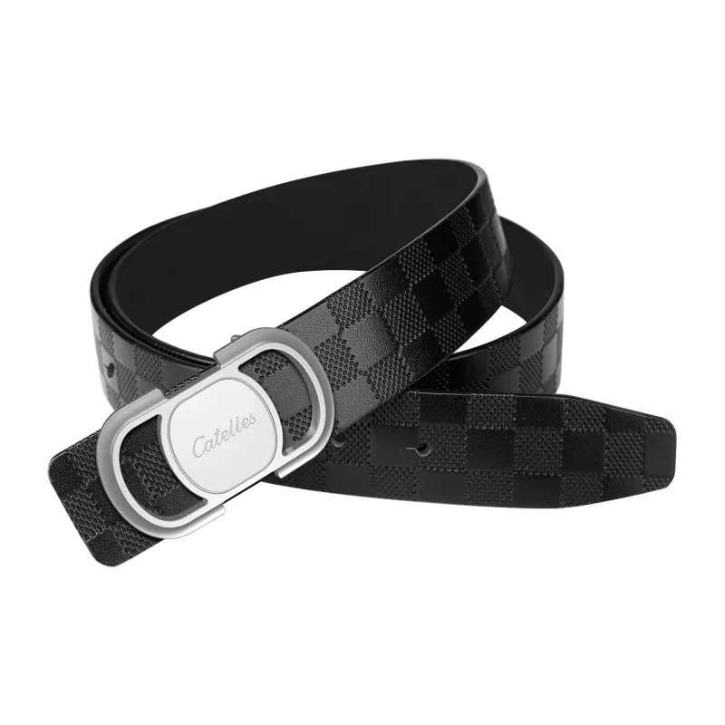 CATELLES Top Grain Cow Leather Belts Men's 3.5cm-3