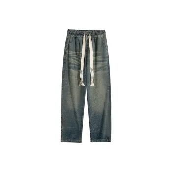 BEENTRILL Jeans Unisex Vintage Yellow Mud