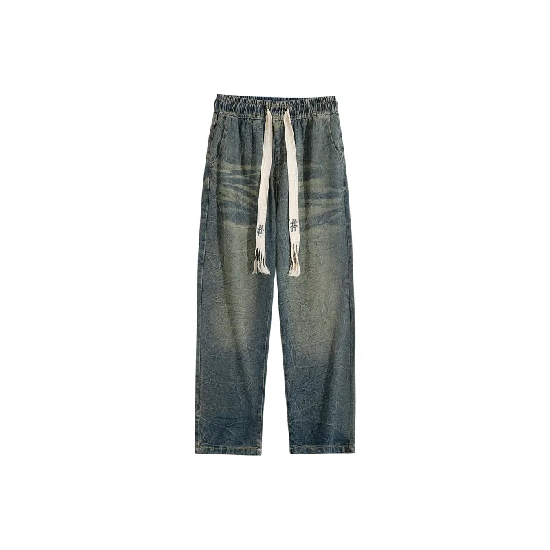 BEENTRILL Jeans Unisex Vintage Yellow Mud-0