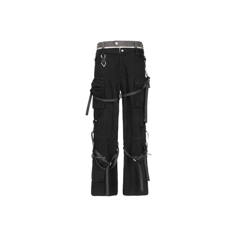 C2H4 Cargo Pants Men Black-0
