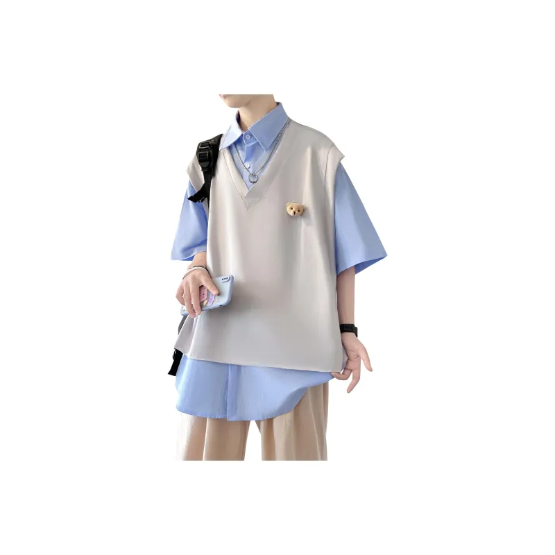 MARK WAFFLE Polo Shirts Unisex-4