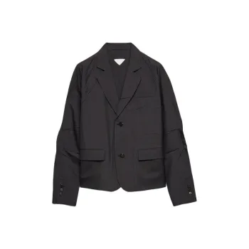 PRADA SS25 Jackets Coats Men's Coal Gray