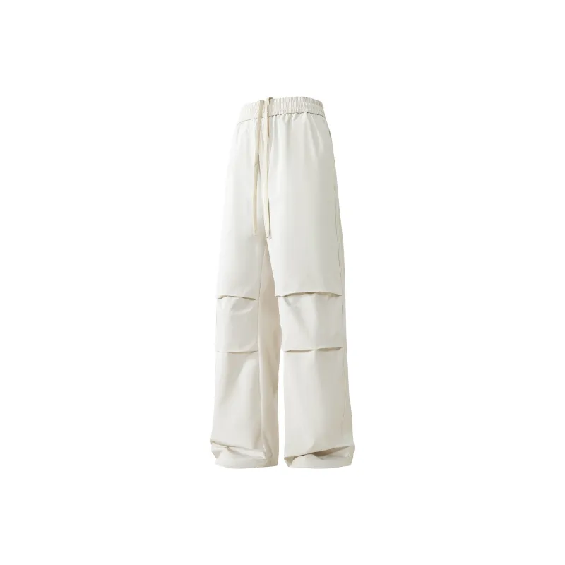 JIPIAO Cargo Pants Unisex White Sand-0