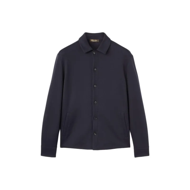 Loro Piana Whitney Overshirt Jackets & Coats Men's Marine Blue-0