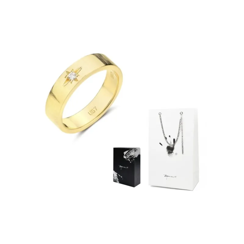 Empress 47 Concept 925 Sterling Silver Classic Satin Ring Unisex-1