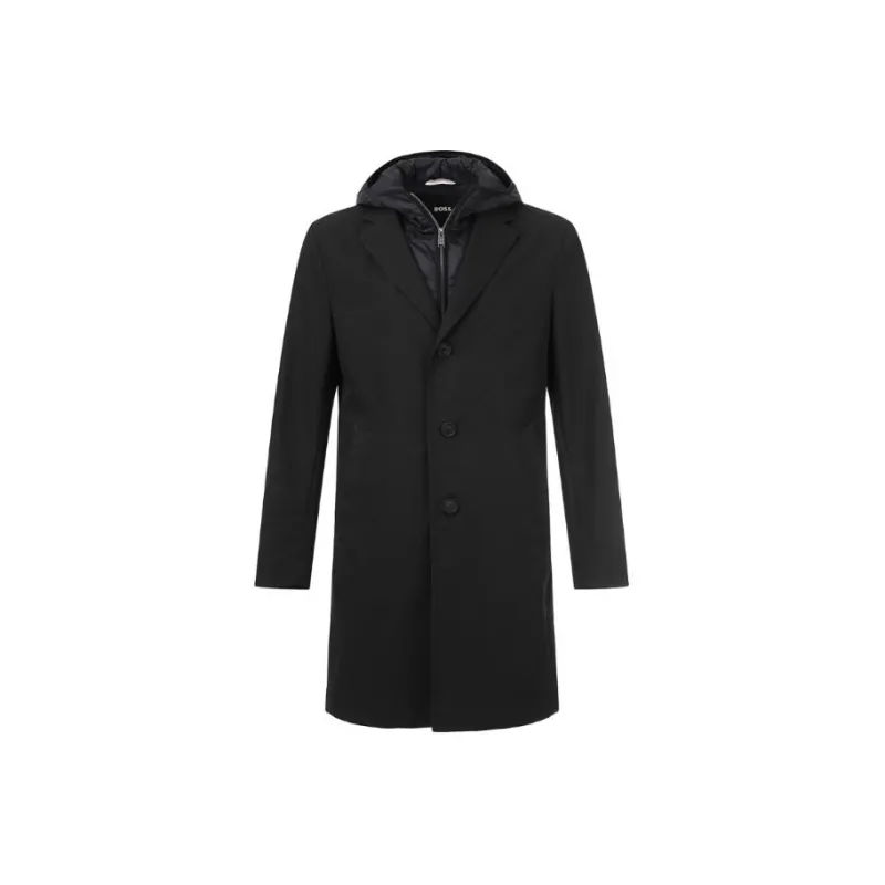 HUGO BOSS FW23 Trench Coat Men's Black-0