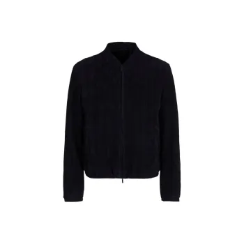GIORGIO ARMANI SS24 Leather Jacket Men's Black
