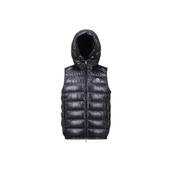 Moncler Barant Logo Patch Zip Up Gilet