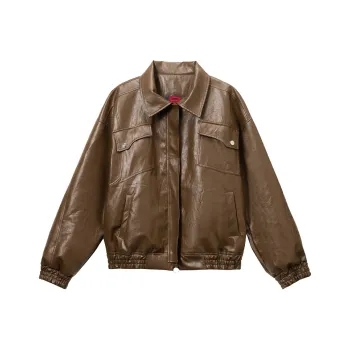 GRKC Leather Jacket Unisex Coffee