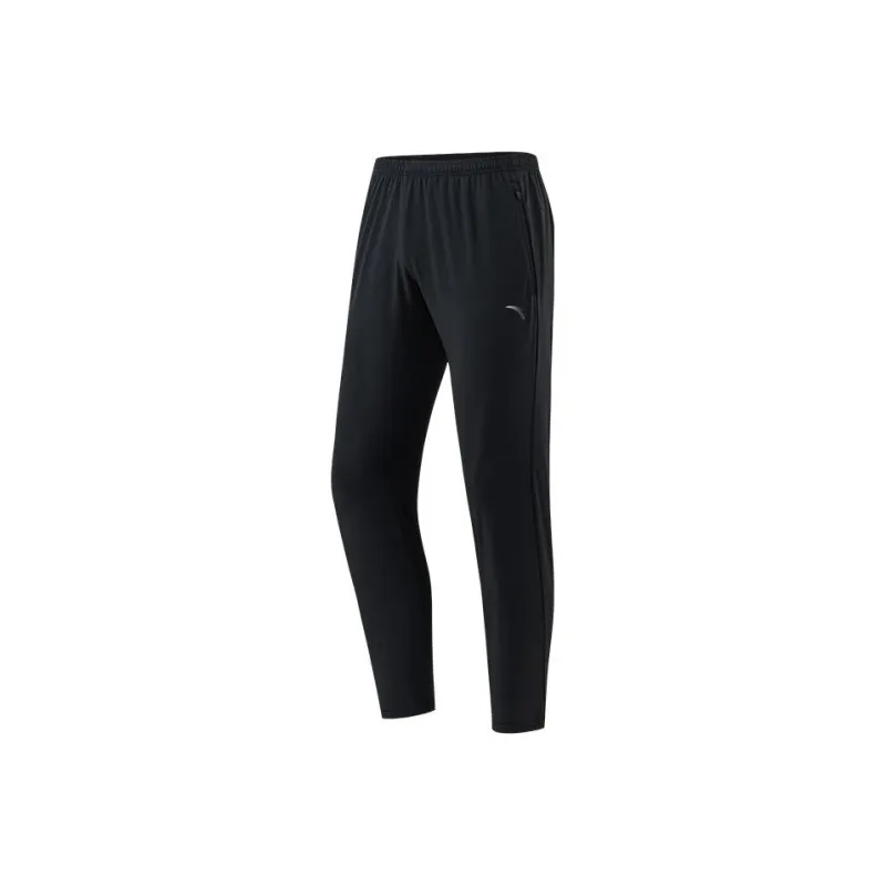 ANTA Running Collection Knitted Sweatpants Men Black-0