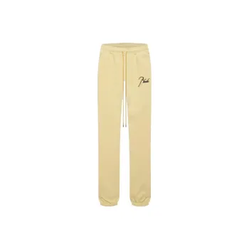 RHUDE Knitted Sweatpants Unisex Yellow