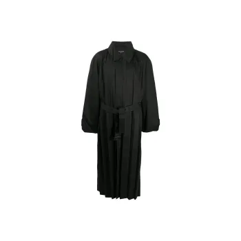 Balenciaga FW22 Trench Coat Loose Fit Version Men's Black