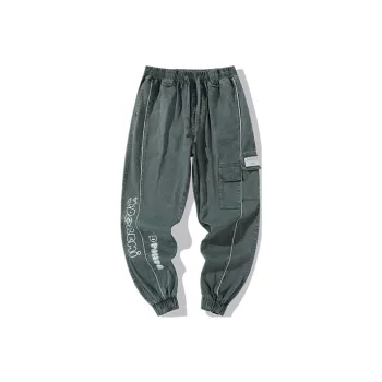 LAMLICKA Casual Pants Unisex Green