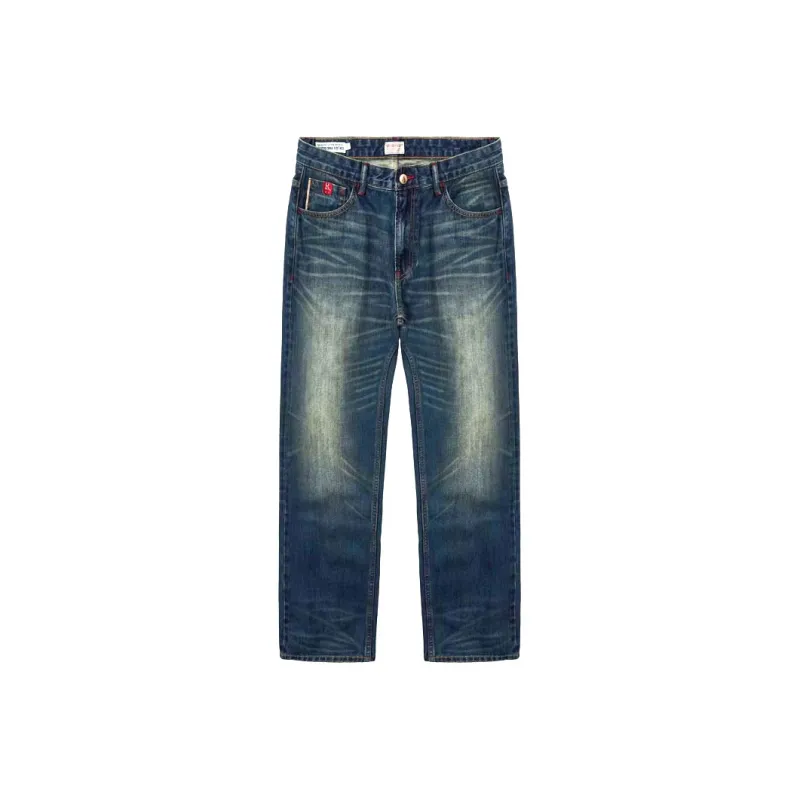 TEKABLU Jeans Men's Washed Blue-0