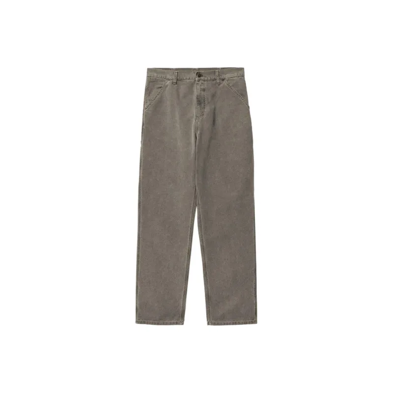 Carhartt WIP Single Knee Dearborn Canvas 12oz Relaxed Straight Fit Pants-0