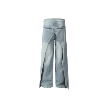 YINLEI Jeans Unisex Blue