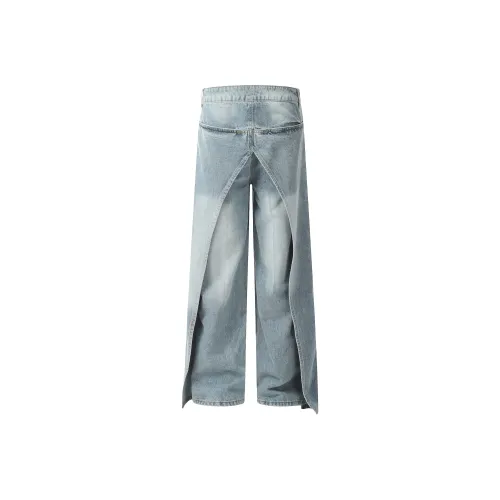 YINLEI Jeans Unisex Blue