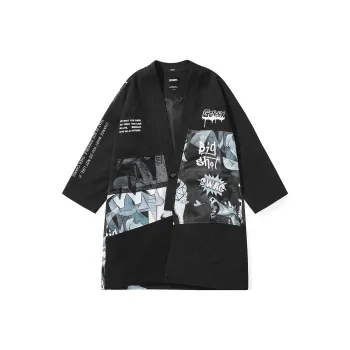 GENANX Trench Coat Unisex Black