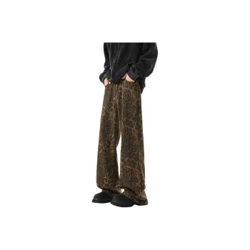 DANGERTIGER Jeans Unisex Leopard Print