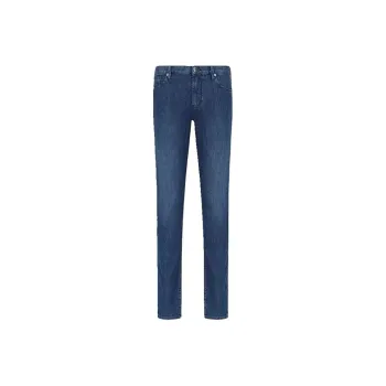 EMPORIO ARMANI J06 Worn effect Wash Slim fit 8 oz Denim Jeans