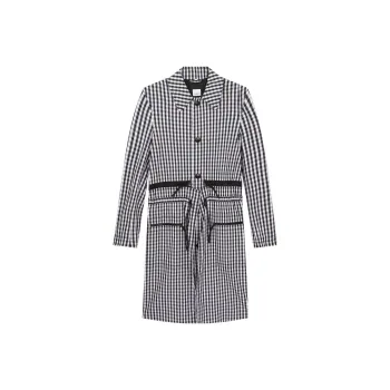 Burberry Trench Coat Men's Black White